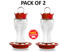 (Pack of 2) Pennington Glass Hummingbird Feeder, 16 Oz Nectar Capacity picture