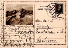 Czechoslovakia 1.20k Tatry Postal Viewcard 1931 Stany to Reichenau by Zittau, Ge picture
