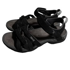 Teva Tirra Womens 7 Sandals Leather Hiking Strappy Shoes Gorpcore Trails Outdoor picture