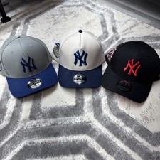 Snap Back New Era 3 Pack New York Yankees Baseball Hats picture
