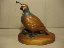 Beautiful R.D. Lewis Quail bird carving decoy picture