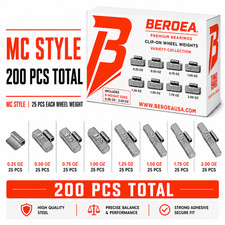 Assortment CLIP-ON WHEEL WEIGHT BALANCE MC.25 .50 .75 1 1.25 1.5 1.75 2oz 200pcs picture