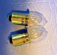 2  PCS - Flashlight Bulb KRYPTON  4.8V 0.75 A for 6V (4D) Lanterns picture