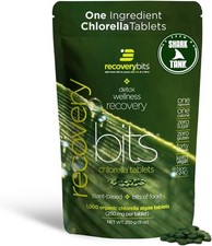 RECOVERYbits Organic Chlorella Tablets, Detox, Greens, 1000 Tablets picture