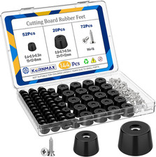 144Pcs Rubber Feet for Cutting Board, Non-Slip Cutting Board Feet with 304 Stain picture