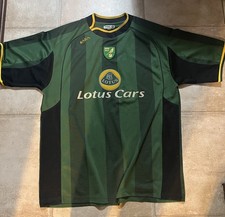 AUTHENTIC XARA BRAND NORWICH CITY FC 2005-2006 AWAY SOCCER JERSEY 2XL  picture
