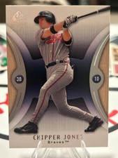 Chipper Jones 2007 SP Authentic #1 Atlanta Braves 2 Card Min See Desc picture