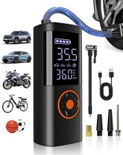 Pocket Air Car Tire Inflator Portable Air Compressor by Bullseye Pro, Rechargeab picture