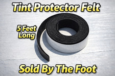 5 feet of Moleskin Self Adhesive Glass Window Run Channel Liner Tint Protector picture