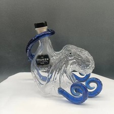 The Krakeen Black Spiced Rum Octopus Whiskey Decanter 350ml Decorative Bottle picture