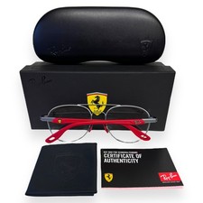 Ray-Ban Scuderia Ferrari Eyeglasses Glasses RB 6473M F037 Matte Silver with Case picture