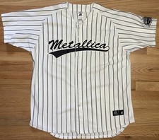 Metallica Big 4 Yankee Stadium Jersey XL 2011 Concert Band Baseball NY Bronx VTG picture