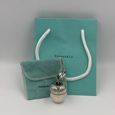 Vintage Tiffany & Co. Sterling Silver Apple Trinket Box 25008 picture
