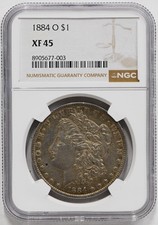 1884 O Morgan Dollar NGC XF-45 picture