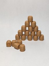 30 Pack - HO Scale - Wood Brown Barrels - Set / Lot Walthers Herpa Promotex picture