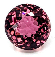 1.56ct Natural Pink Tourmaline Round Unheated Sri Lanka 6.4mm VIDEO picture
