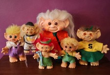 Thomas Dam Vintage Troll 6  Lot Denmark Nice Various Sizes 1964 picture