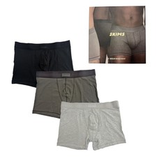 Skims Mens Boxer Briefs 3-pack Multi Color Comfort Waistband 36-38 3