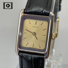 Rado DiaStar 133.9663.3 [US Stock] Vintage Gold Womens Quartz Watch Swiss N.Mint picture