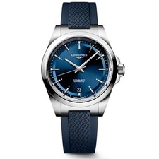 New Longines Conquest  38MM Blue Dial Rubber Men's Watch L37204929 picture