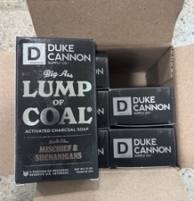 (6)Duke Cannon Big Ass Lump of Coal Soap 10 oz Each Lot of 6 Bars picture