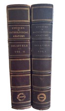 Rare 1882-1891 Studies in Pathological Anatomy Delafield 2 Vol Set Plates Book picture