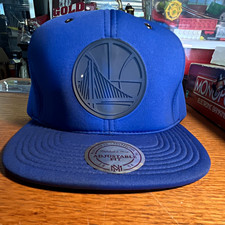 Mitchell & Ness Golden State Warriors NBA Adjustable Snapback Cap Blue Black picture
