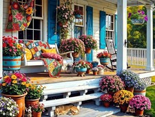 Jigsaw Puzzle by Springbok 500 Piece Front Porch USA Made Eco Friendly picture