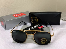 New Ray-Ban RB3648 The Marshal Sunglasses Metal Gold Frame Glass Gray Lens 54mm picture