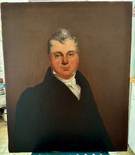 ANTIQUE 19TH CENTURY PORTRAIT- listed artist Thomas Story Officer 1810-1859 picture