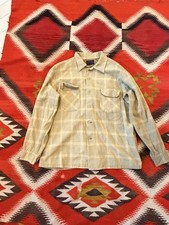 1970s 1980s Pendleton Flannel Wool Vintage Size Large Made In USA picture