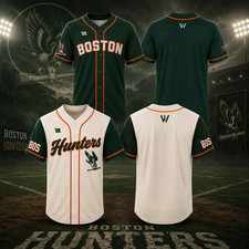 HOT ITEM Boston Hunters 2026 3D Baseball Jersey (Home/Away) – Gift for Fans picture