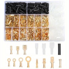 2.8/4.8/6.3mm Spade Crimp Connectors Electrical Lugs Terminal Insulating Wire picture