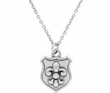$34 BRIGHTON DEVOTION CHIVALRY Silver NECKLACE B23 picture