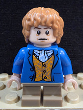 ​LEGO The Hobbit Bilbo Baggins Minifigure lor029 - Blue Coat Bag End 79003 picture