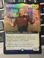 2026 MTG Picard, Steadfast Captain (MINT) Foil Star Trek 0001 Regal Promo /bx100 picture