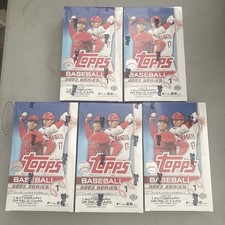 2022 Topps Series 1 Baseball Hobby Box Sealed Lot of 5 - 120 Packs picture