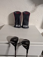 Titleist 913F 15° & 19° Fairway Woods RH Regular Flex with USA Headcovers picture