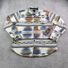 NEW Billabong Shirt Mens XL Tan Brown Southwestern Aztec Furnace Fleece Skater picture