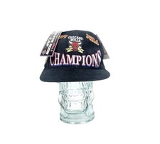 Vintage Chicago Bulls Snapback Hat 1997 NBA Finals Champions Michael Jordan NEW picture