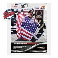 Ugo Ugochukwu 1st American F3 Champion 2026 Formula 1 Topps NOW Card 61 Presale picture