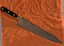 Vintage Sabatier 12” Carbon Steel Chef Knife France Forged picture