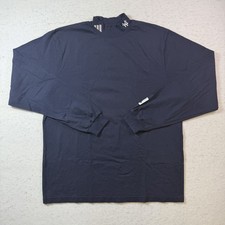 New York Yankees Mock Neck Turtleneck Adidas MLB Official Vintage 90s Mens Large picture
