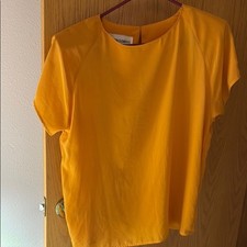 Design Elements Women's Yellow Top Vintage Shoulder Pads picture