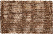 Jute Handspun Area Rug - Premium Handwoven 24 x 36 Inch, Natural picture