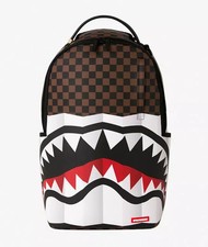 Sprayground ACCORDION CHECKERED Backpack🔥New Black Large Bookbag School Bag picture