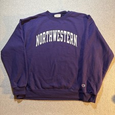 Champion Northwestern Wildcats College Crewneck Sweatshirt - Mens XL picture