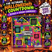 NeeDoh Monster Mush Squish-O-Ween Countdown 14 Days Spooky Surprises NEW picture