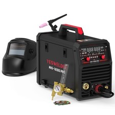 YESWELDER 185A 5-in-1 Welding Kit: Helmet, Torch & Gas Regulator, 110V/220V picture