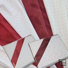 3 Yards Quilting Cotton Fabric Bundle Red & White Blenders Basic Riley Blake picture